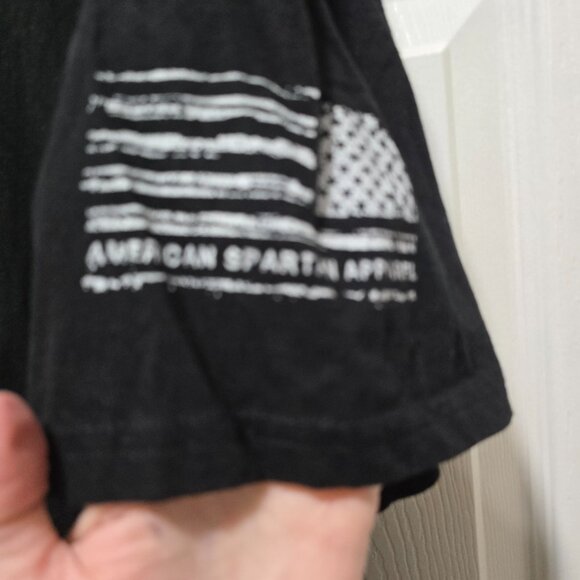 American Spartan Apparel Men's Tshirt XL Black W/Skelton in Camo - Picture 4 of 6